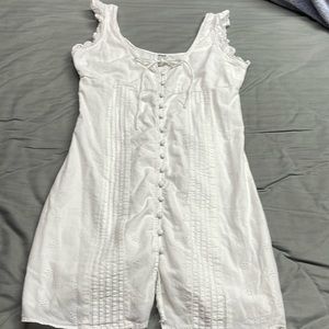 Cotton On white eyelet mini dress size 4